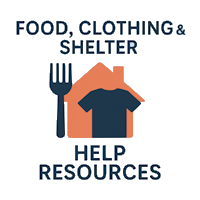 FOOD, CLOTHING & SHELTER